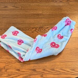 Heartbreaker Blue Pajama Pants with Pink Heart Pattern Size 6